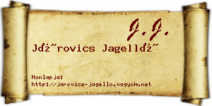 Járovics Jagelló névjegykártya